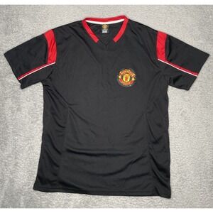 Manchester United‎ MUFC Soccer Futbol Jersey Mens Medium Black Training Shirt